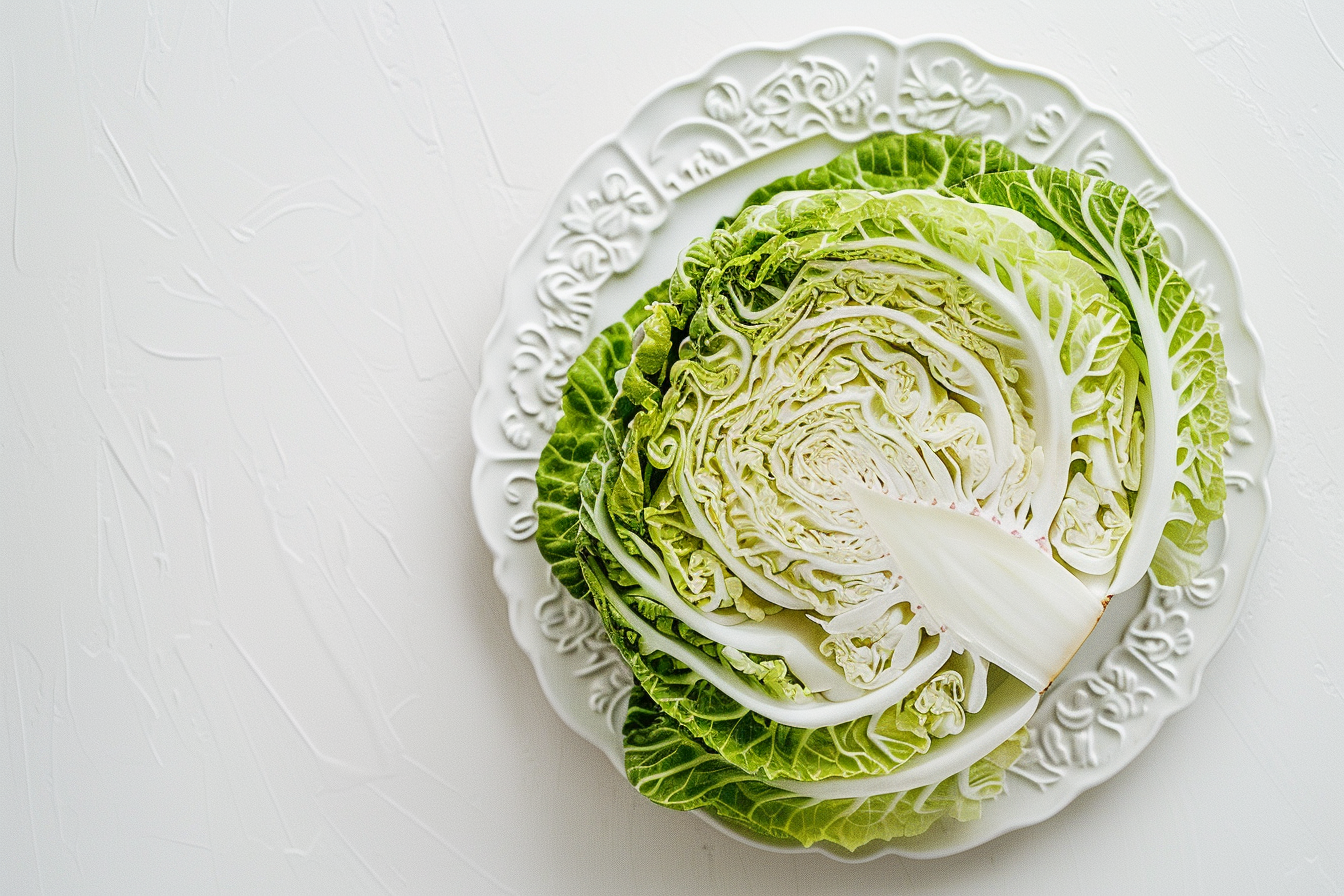 Image gratuite Chou sur assiette blanche 2