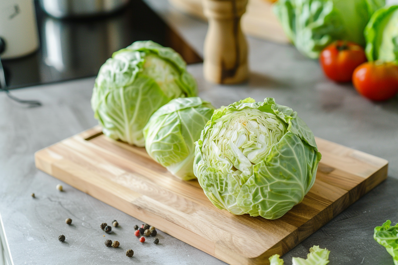 Image gratuite Chou sur planche en bois 1