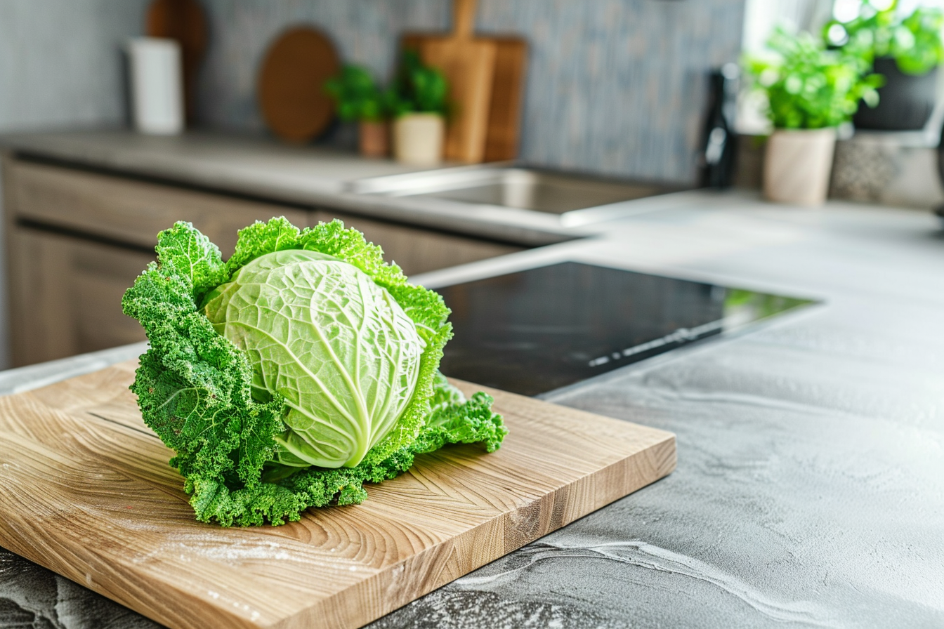 Image gratuite Chou sur planche en bois 2