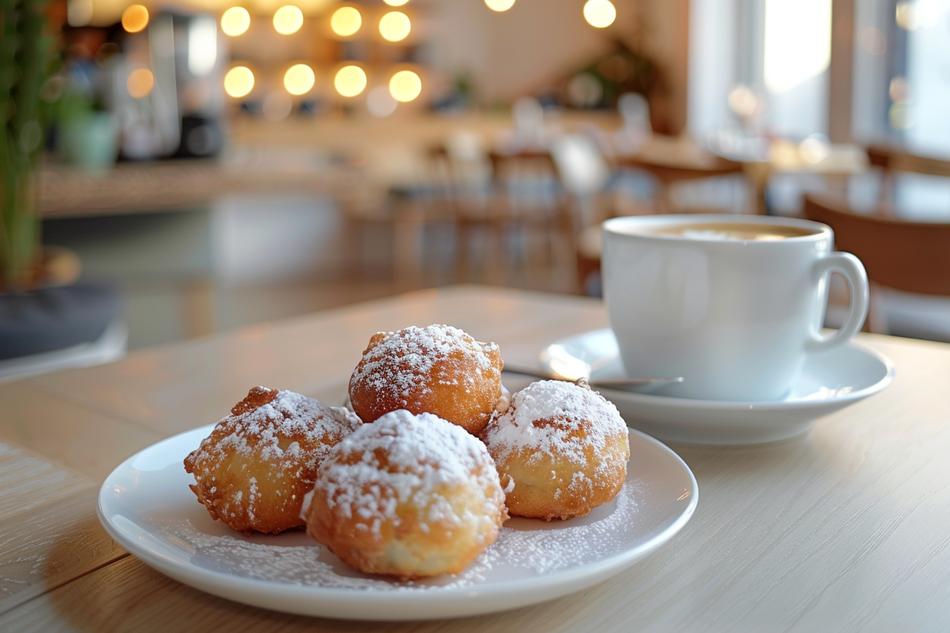 Image gratuite Chouquettes servies dans un restaurant moderne 1