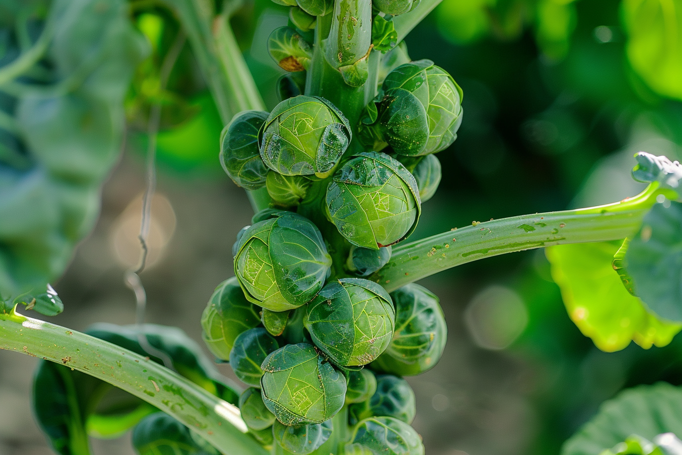 Image gratuite Choux de Bruxelles sur tige 1