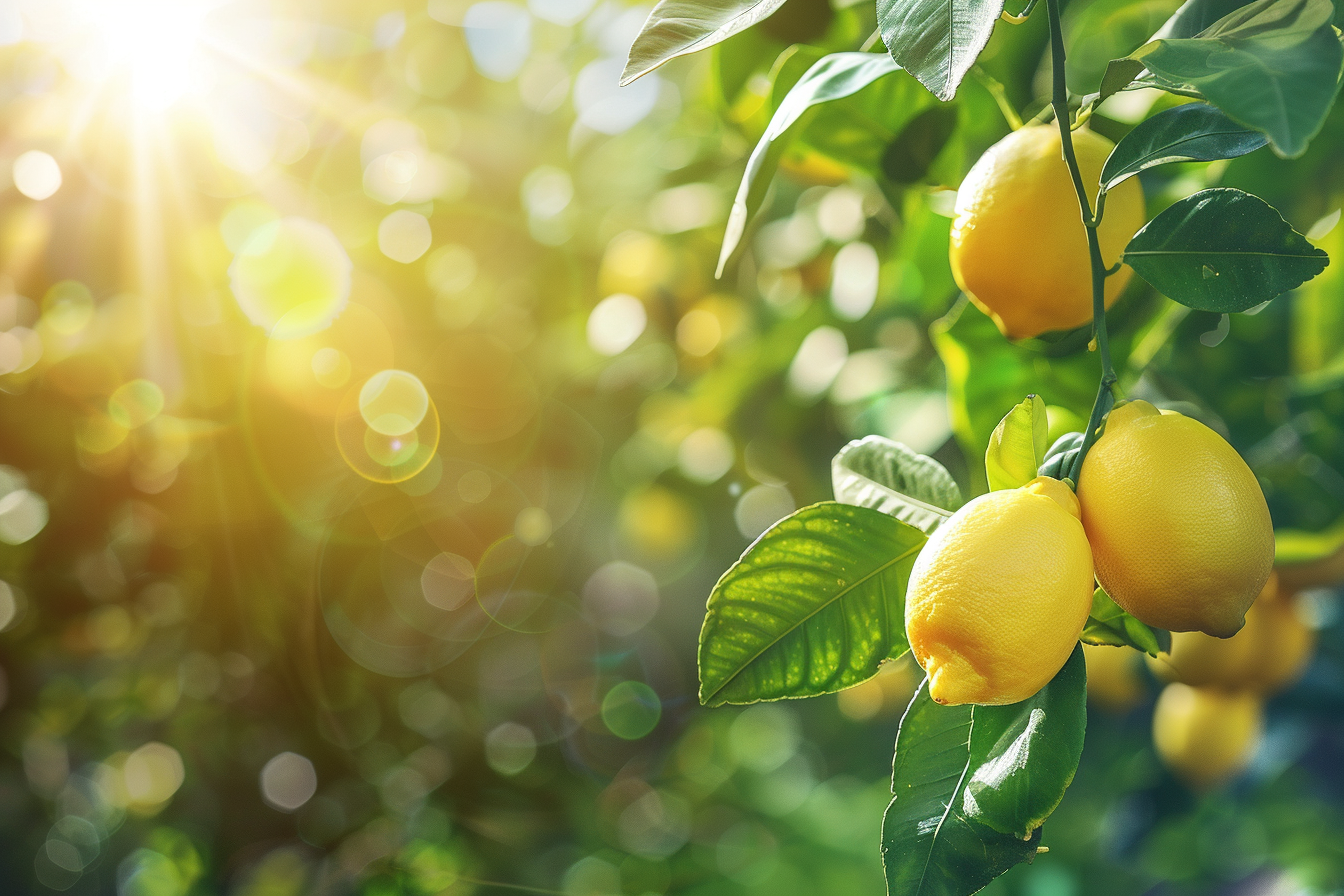 Image gratuite Citronnier avec des citrons mûrs dans un jardin 5