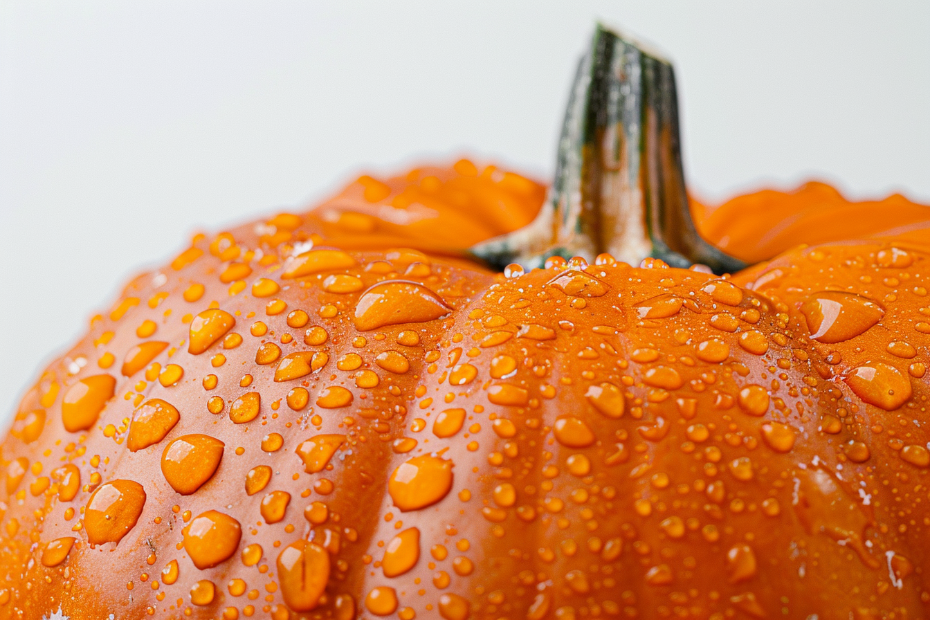 Image gratuite Citrouille avec gouttelettes d&rsquo;eau 2