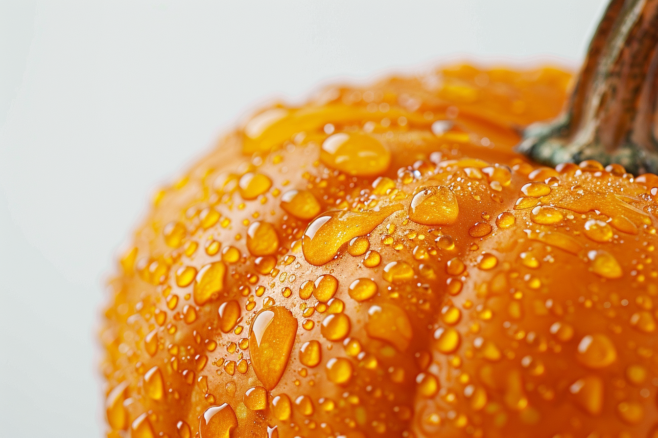 Image gratuite Citrouille avec gouttelettes d&rsquo;eau 4