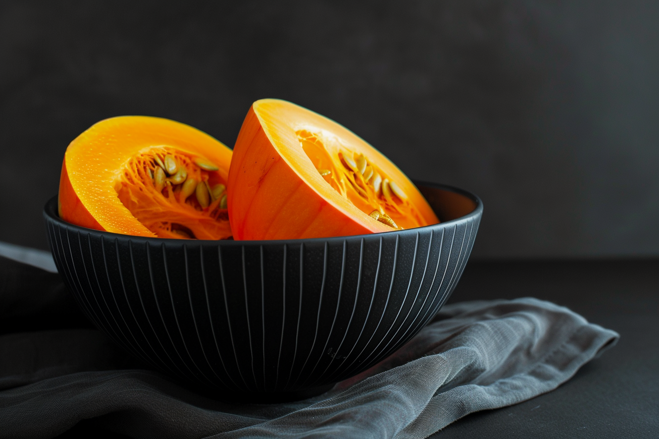 Image gratuite Citrouille dans bol noir 2