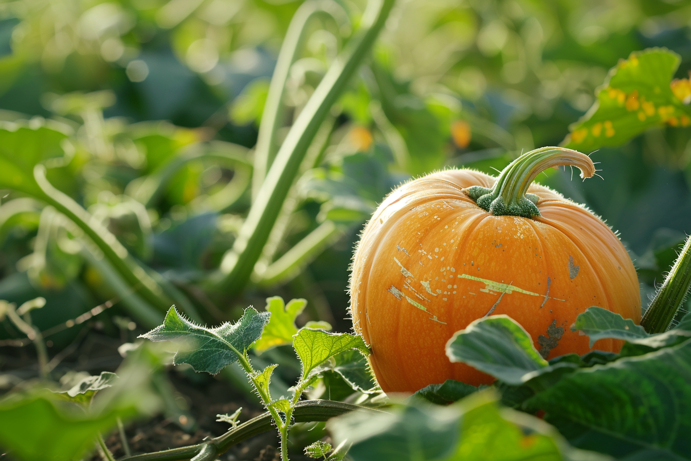Image gratuite Citrouille dans un champ 1