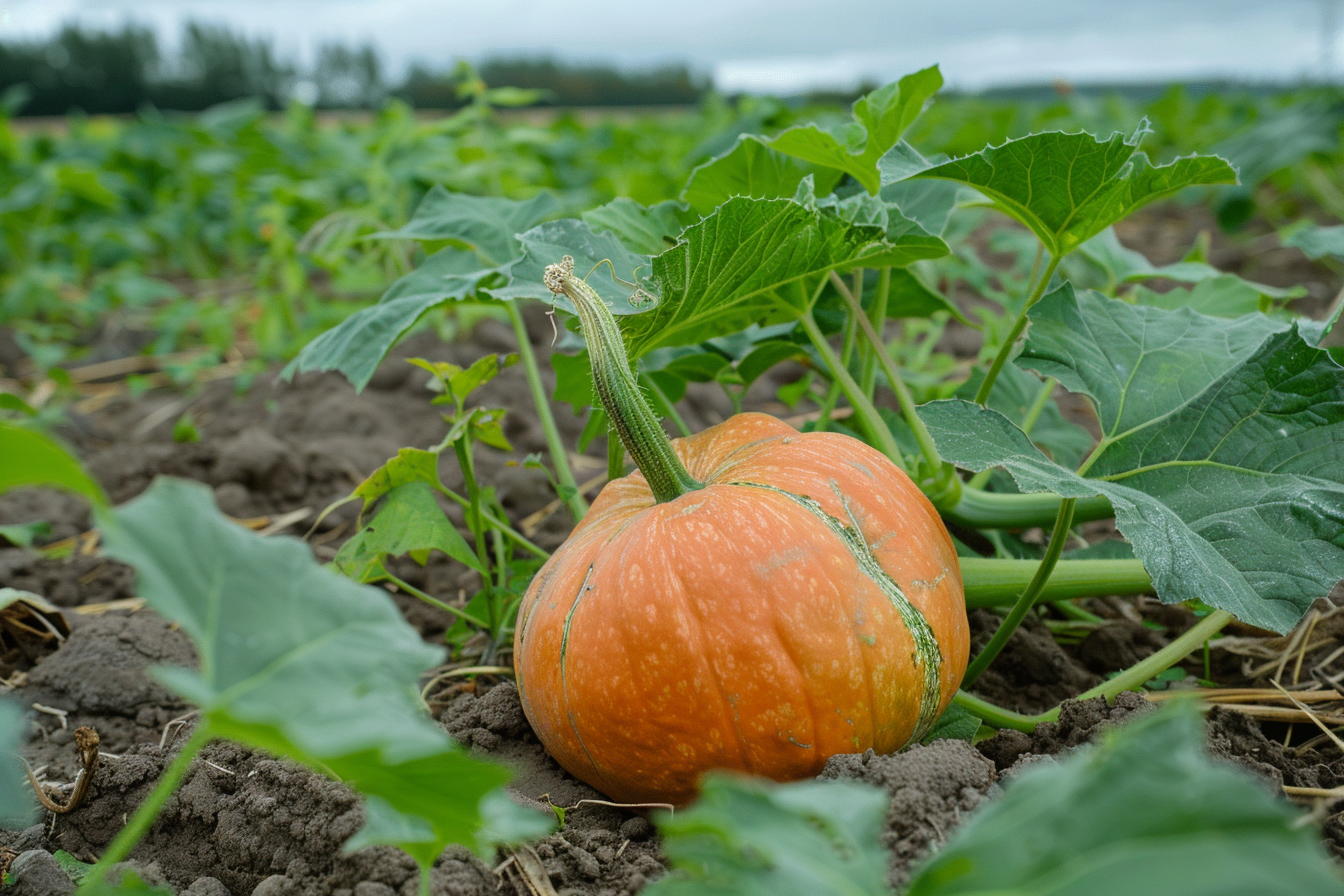 Image gratuite Citrouille dans un champ 3