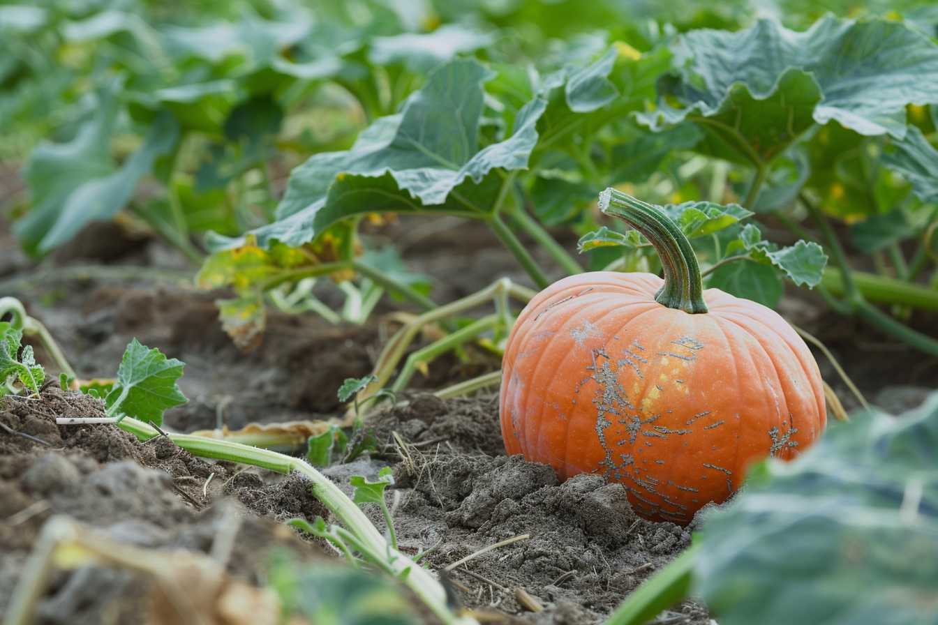 Image gratuite Citrouille dans un champ 4
