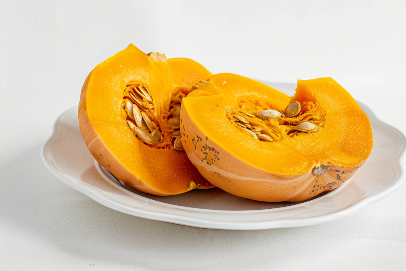 Image gratuite Citrouille sur assiette blanche 1