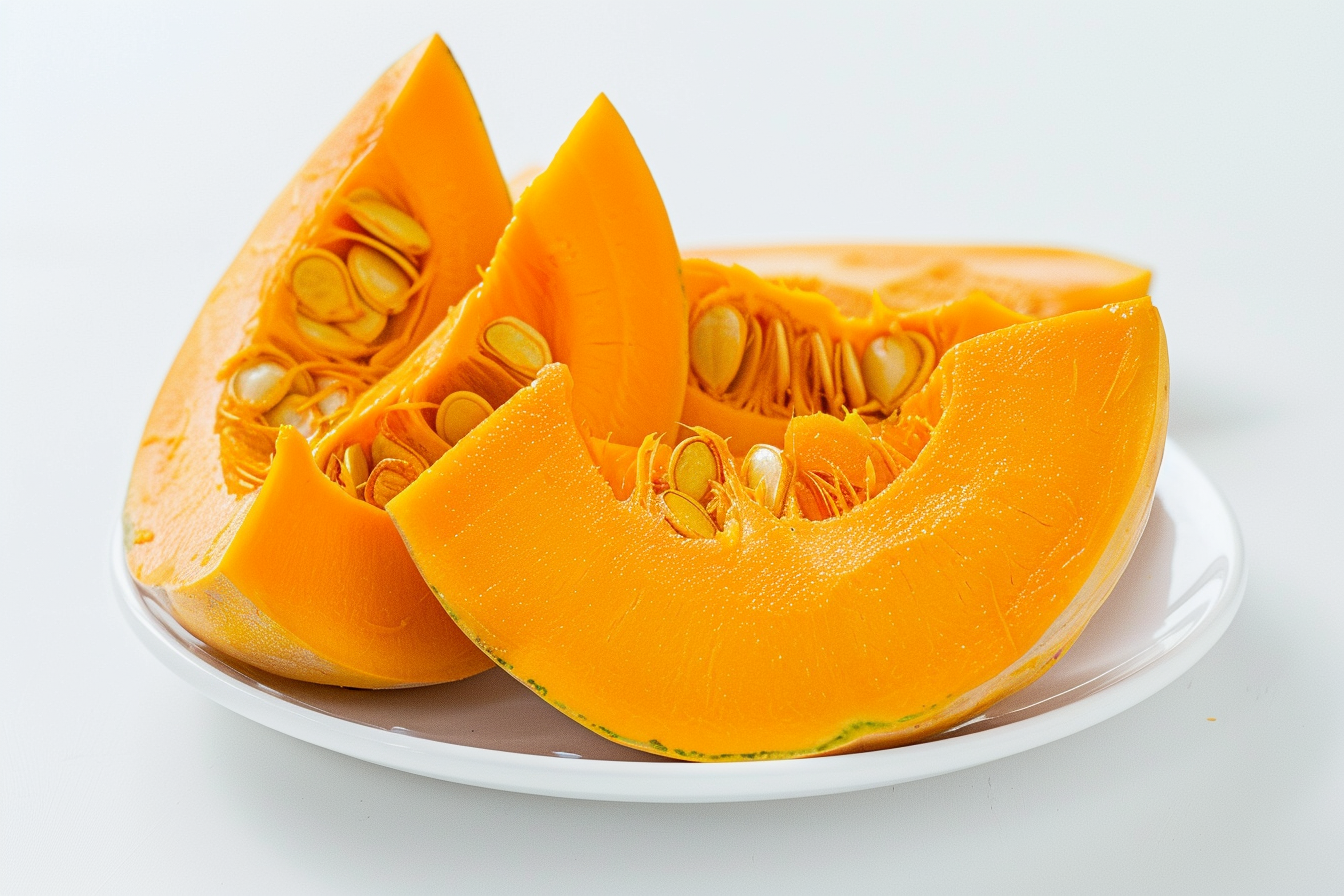 Image gratuite Citrouille sur assiette blanche 2