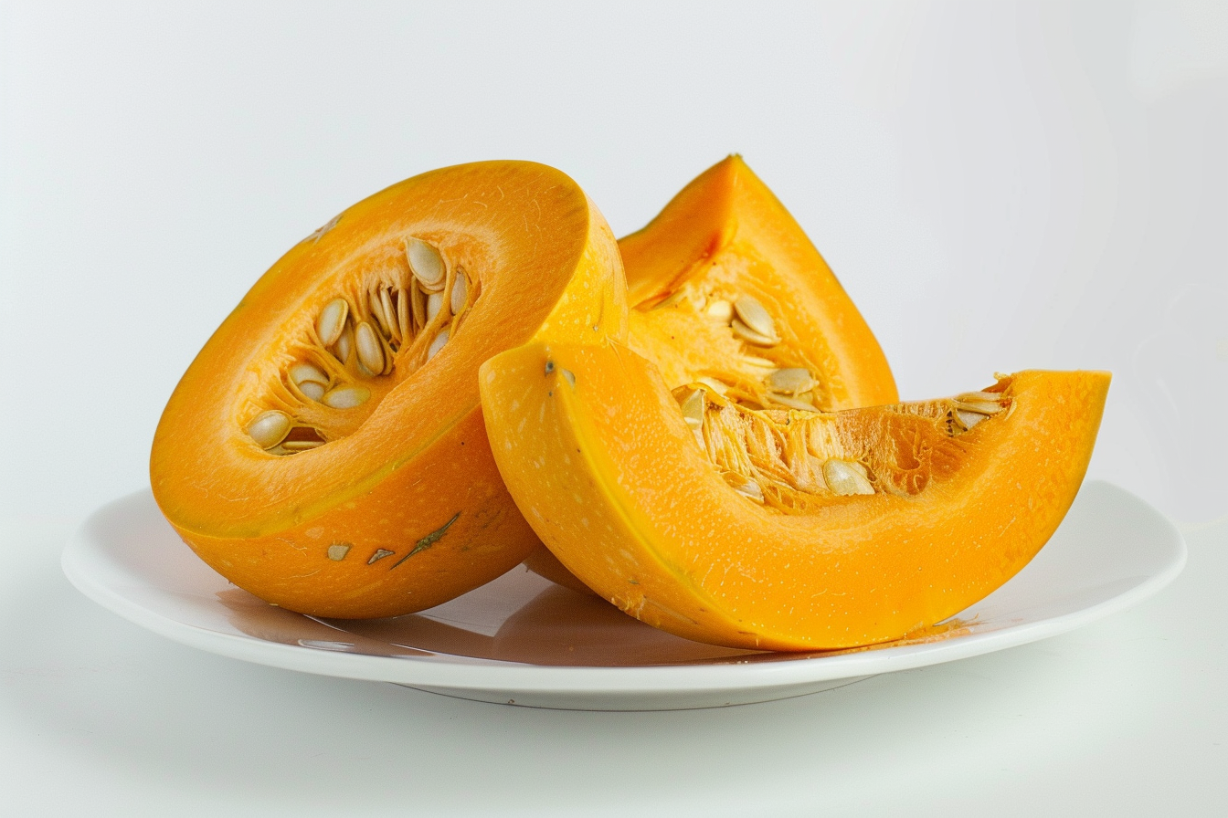 Image gratuite Citrouille sur assiette blanche 3