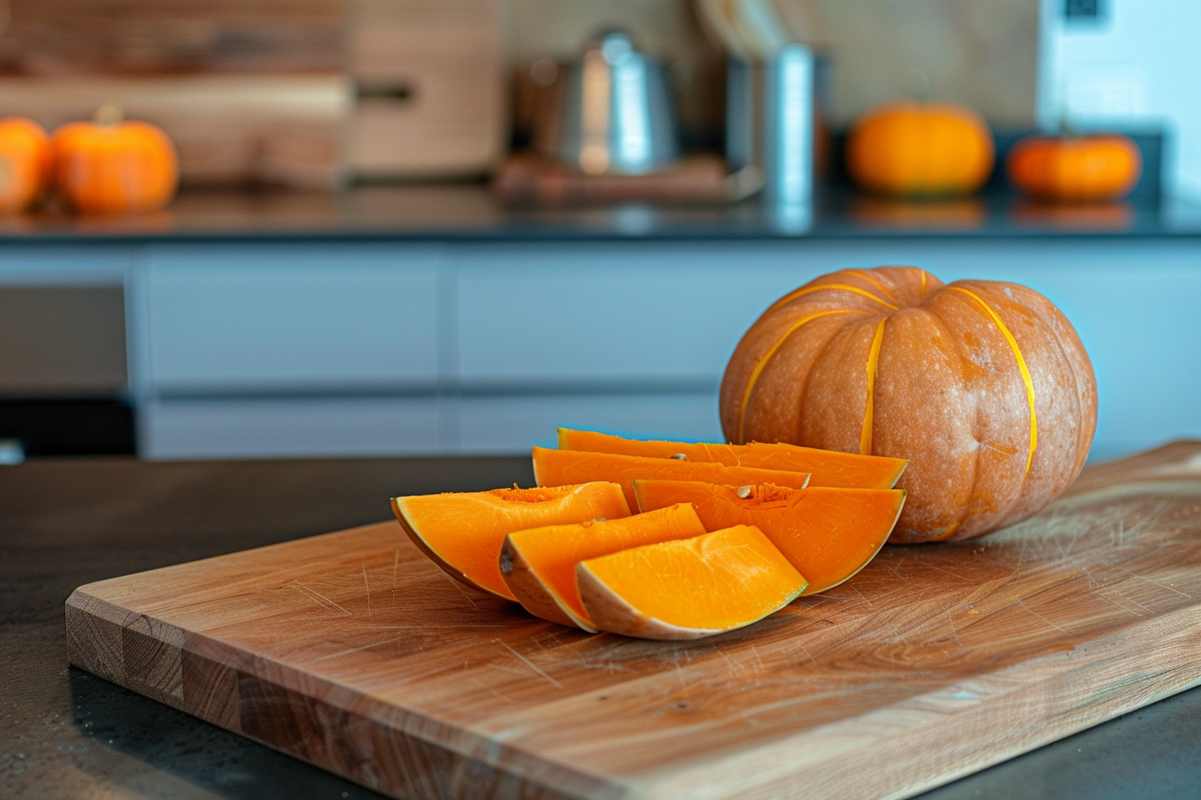 Image gratuite Citrouille sur planche en bois 5