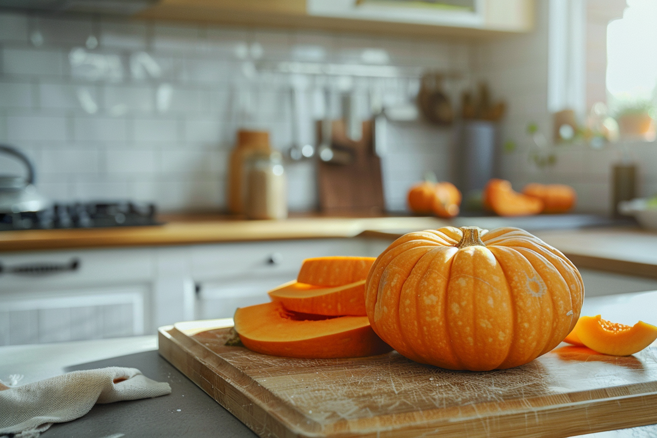 Image gratuite Citrouille sur planche en bois 6