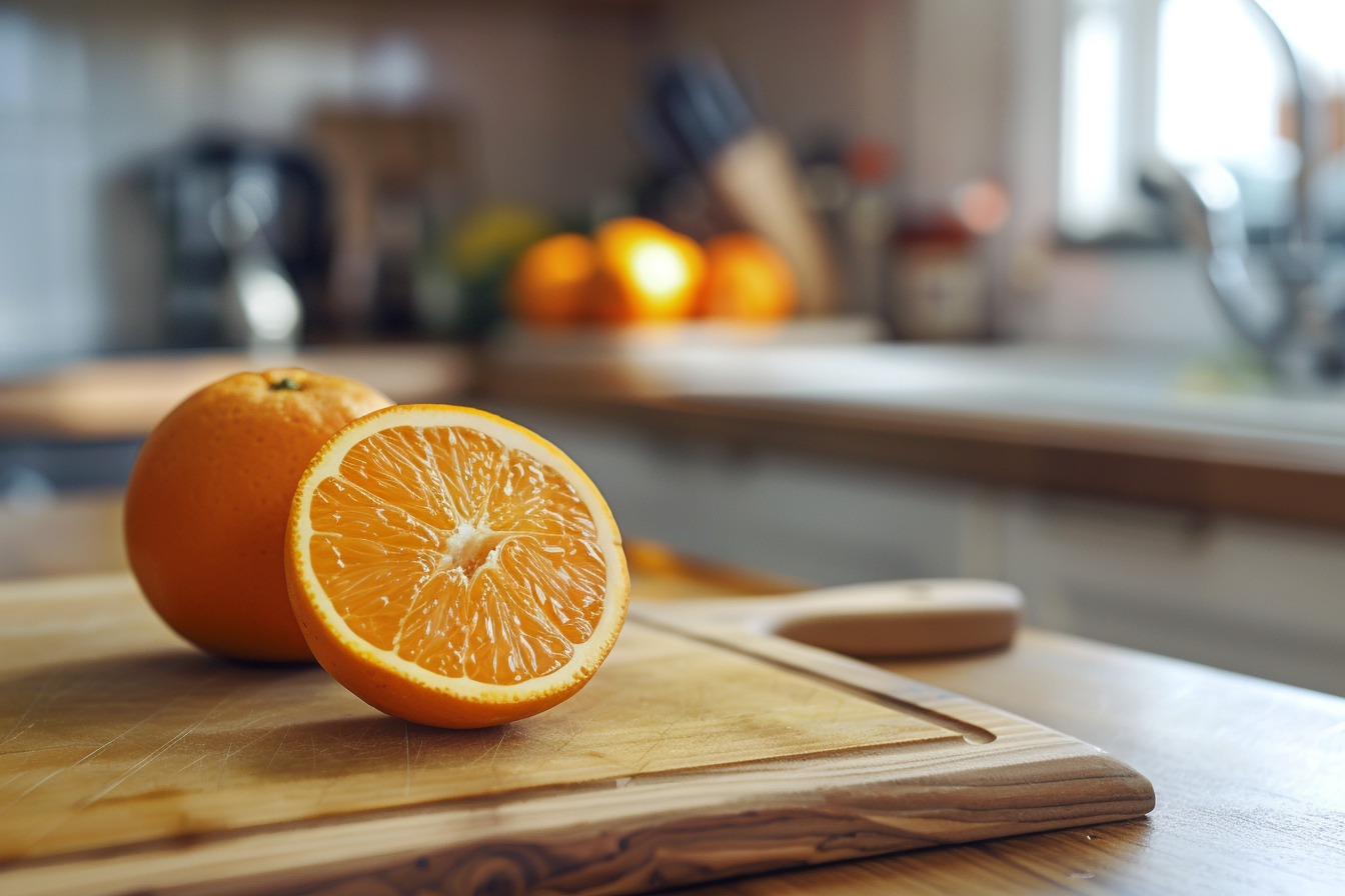 Image gratuite Clémentine coupée en cuisine moderne 5