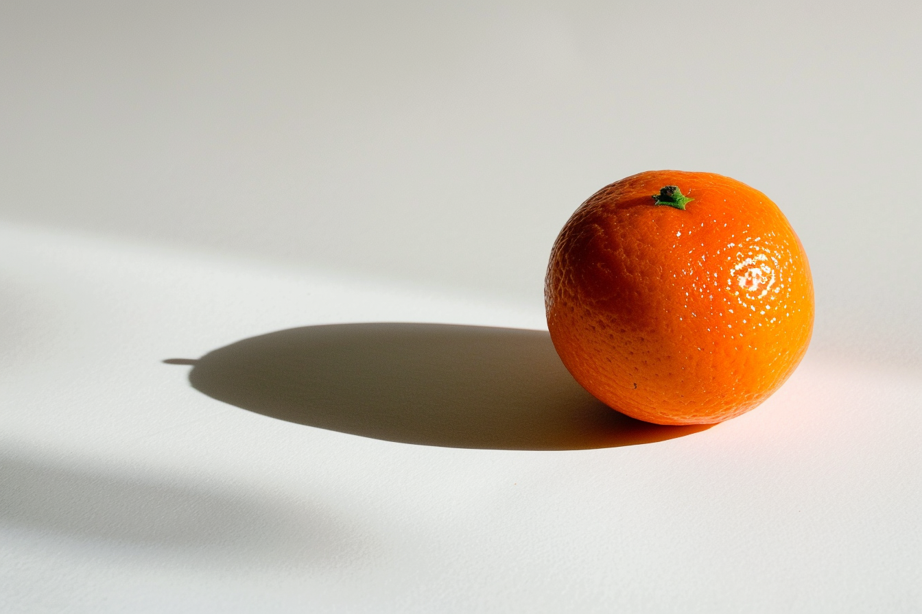 Image gratuite Clémentine mûre sur fond blanc 1