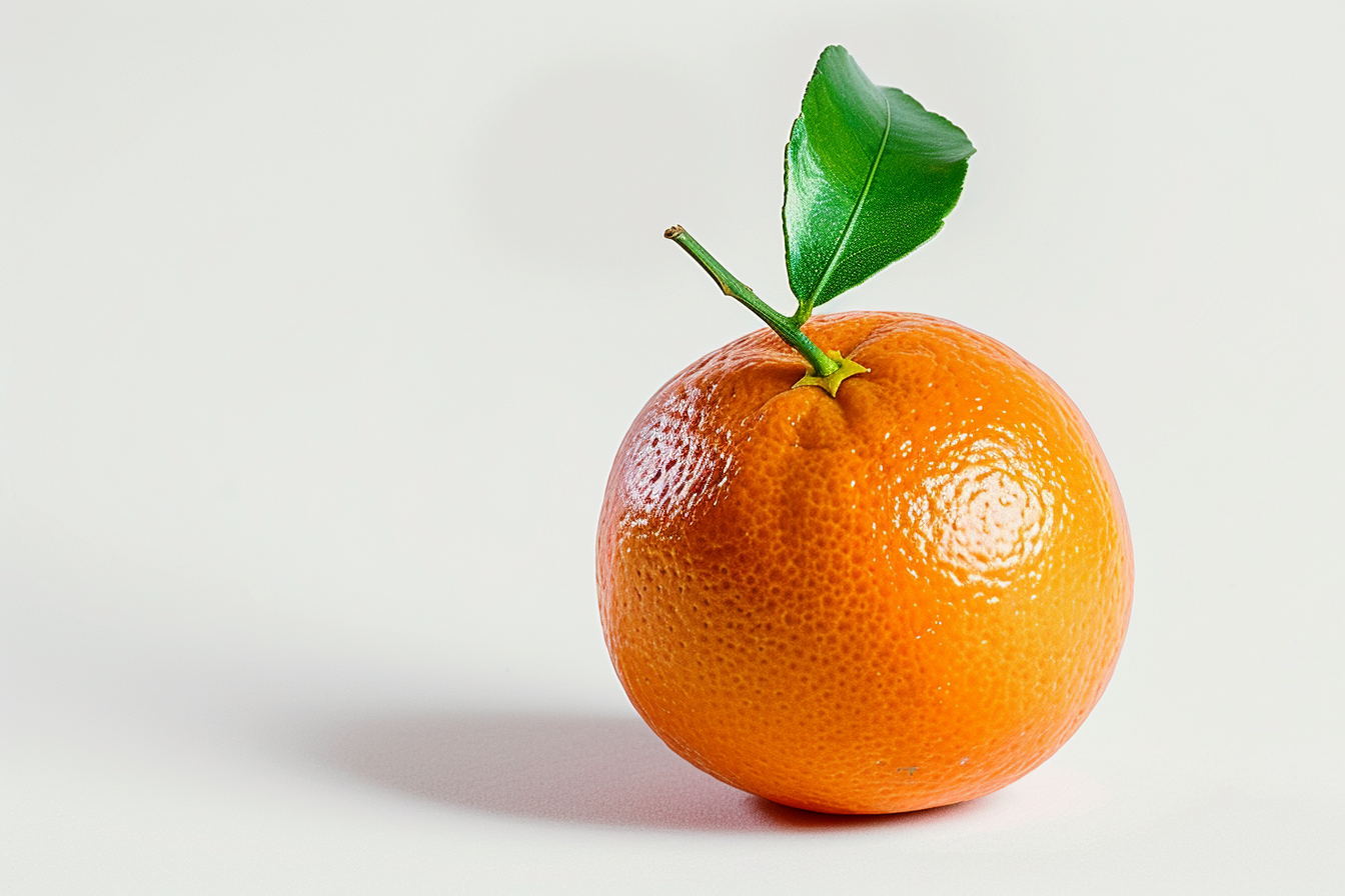 Image gratuite Clémentine mûre sur fond blanc 4