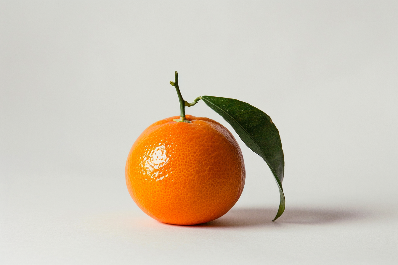 Image gratuite Clémentine mûre sur fond blanc 5