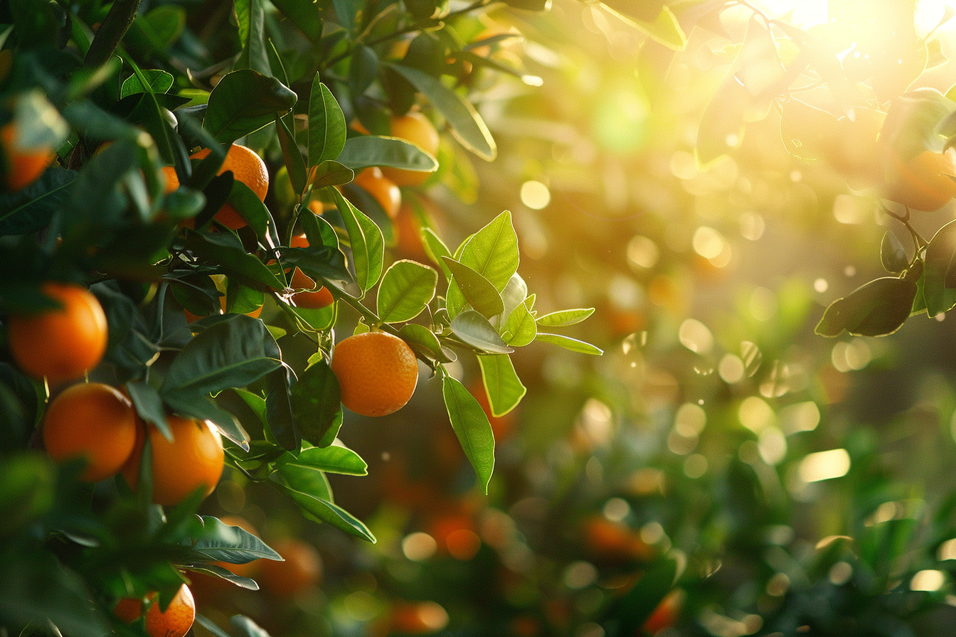 Image gratuite Clémentinier avec clémentines mûres dans jardin 2