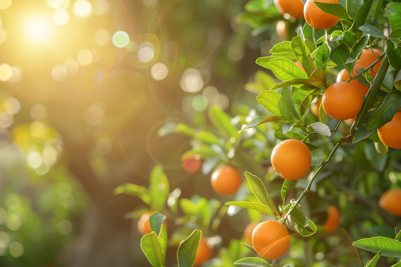 Image gratuite Clémentinier avec clémentines mûres dans jardin 5