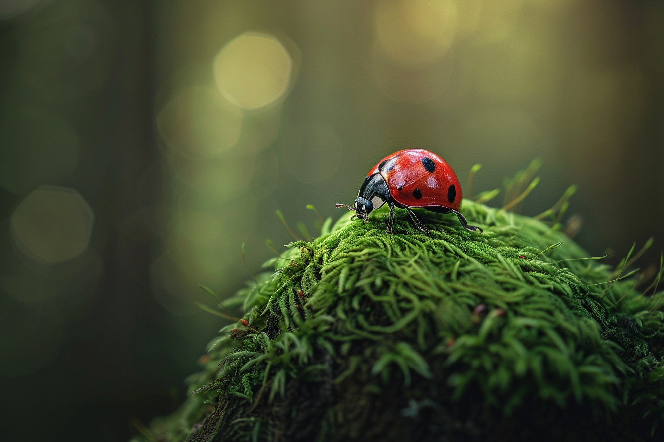 Image gratuite Coccinelle sur une roche 2