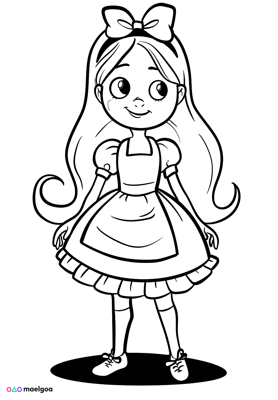 Image gratuite Coloriage Alice 1