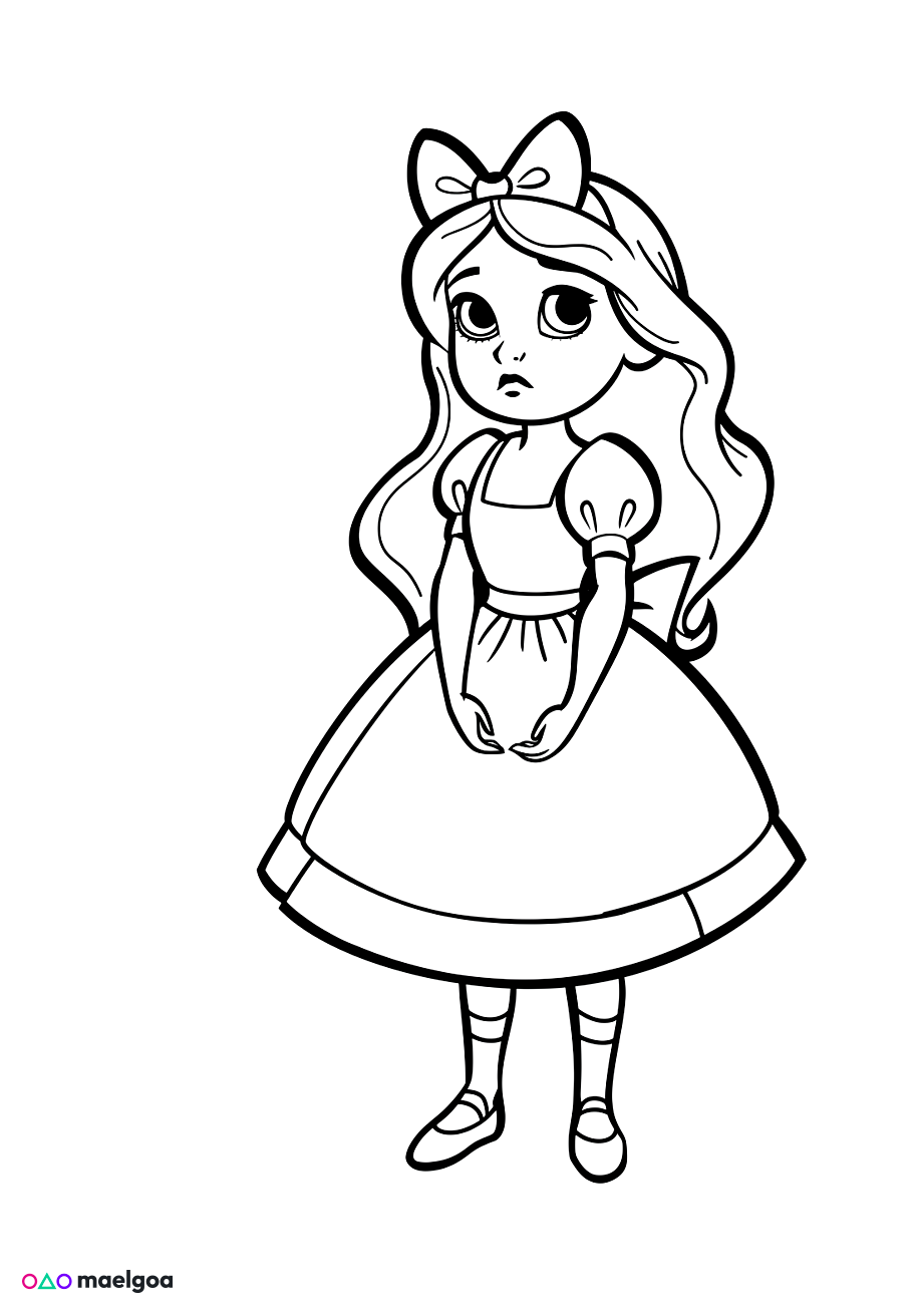 Image gratuite Coloriage Alice 4