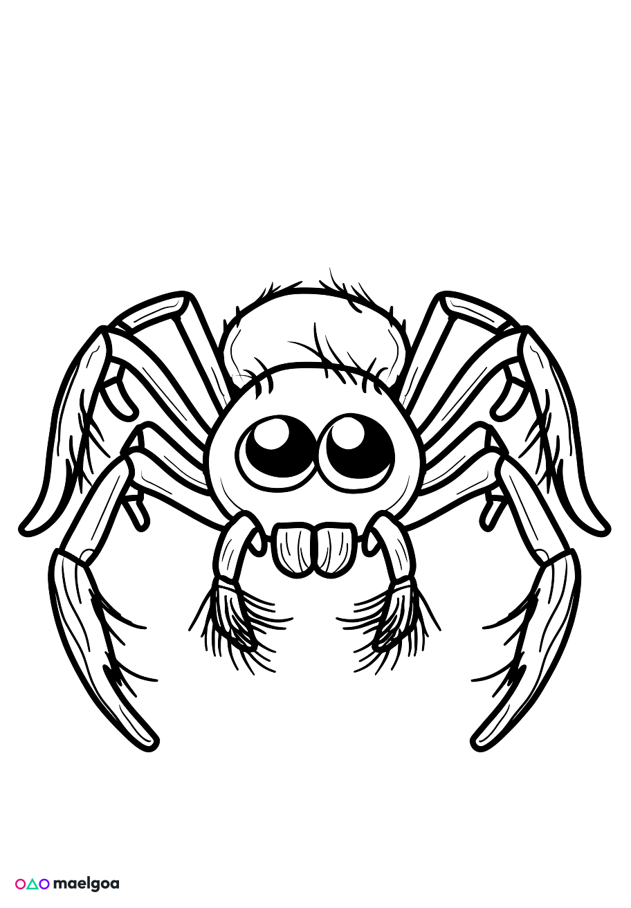 Image gratuite Coloriage araignée 1