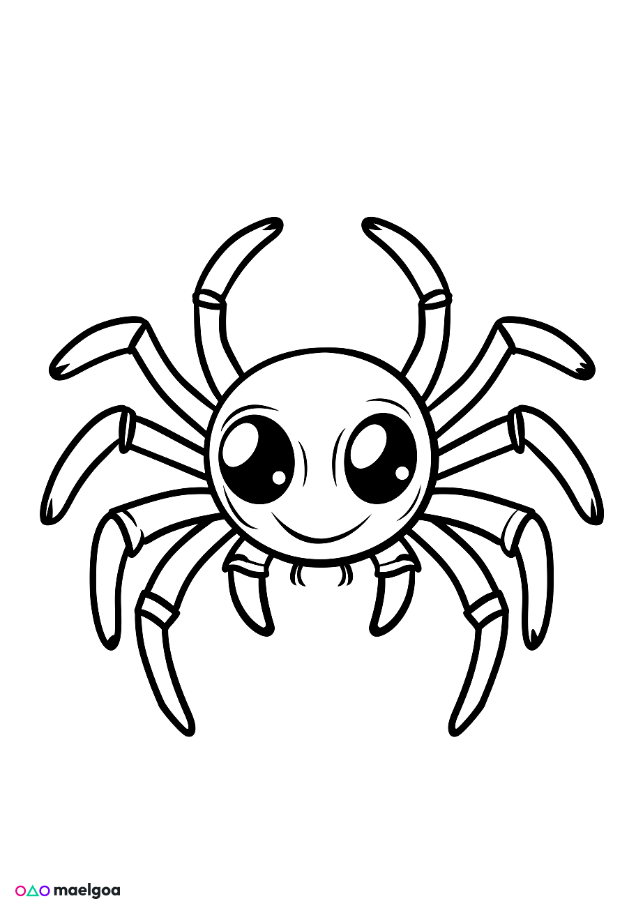 Image gratuite Coloriage araignée 3