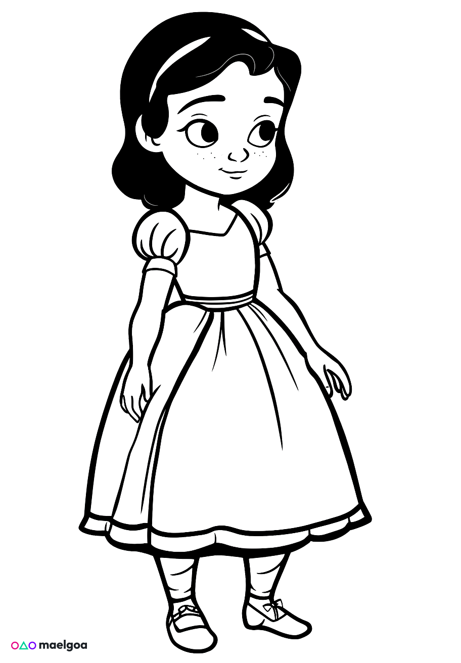 Image gratuite Coloriage Blanche-Neige 2
