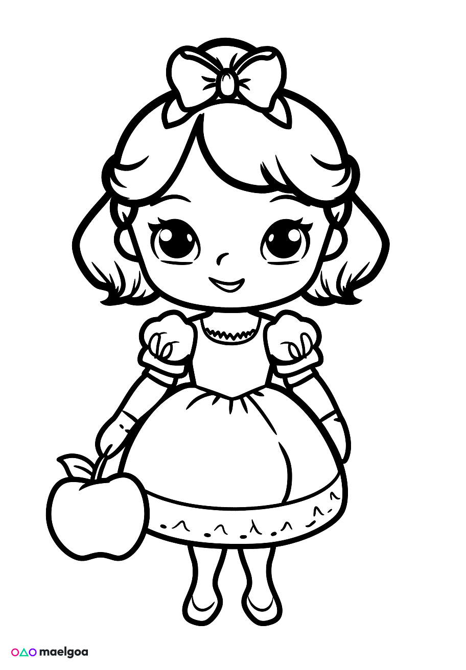 Image gratuite Coloriage Blanche-Neige 5