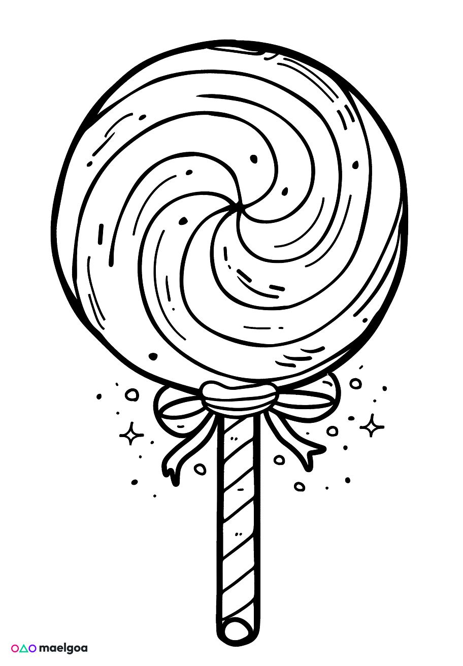 Image gratuite Coloriage bonbon 2