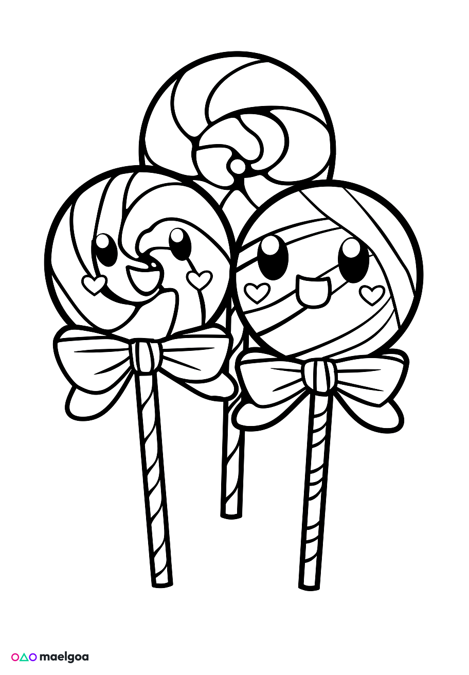 Image gratuite Coloriage bonbon 4
