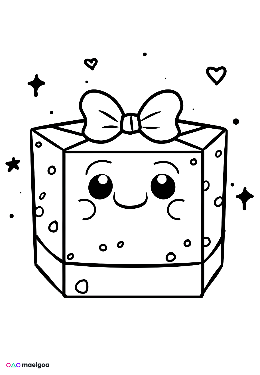 Image gratuite Coloriage cadeau 2