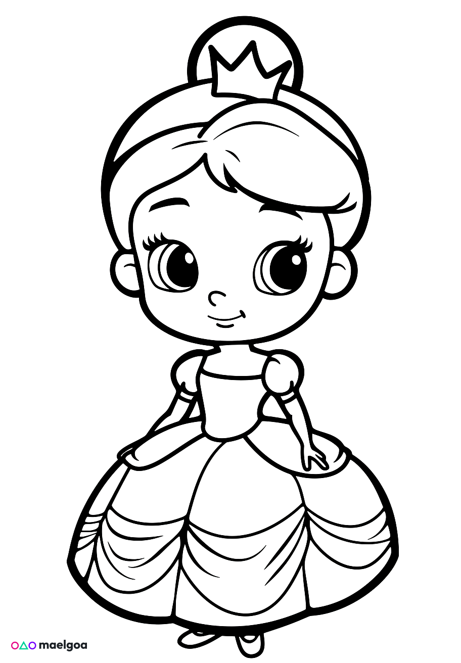 Image gratuite Coloriage Cendrillon 2
