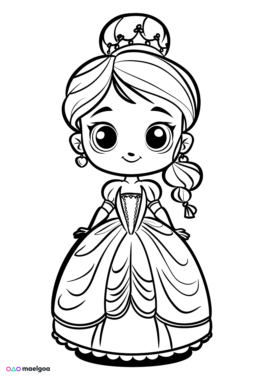 Image gratuite Coloriage Cendrillon 3