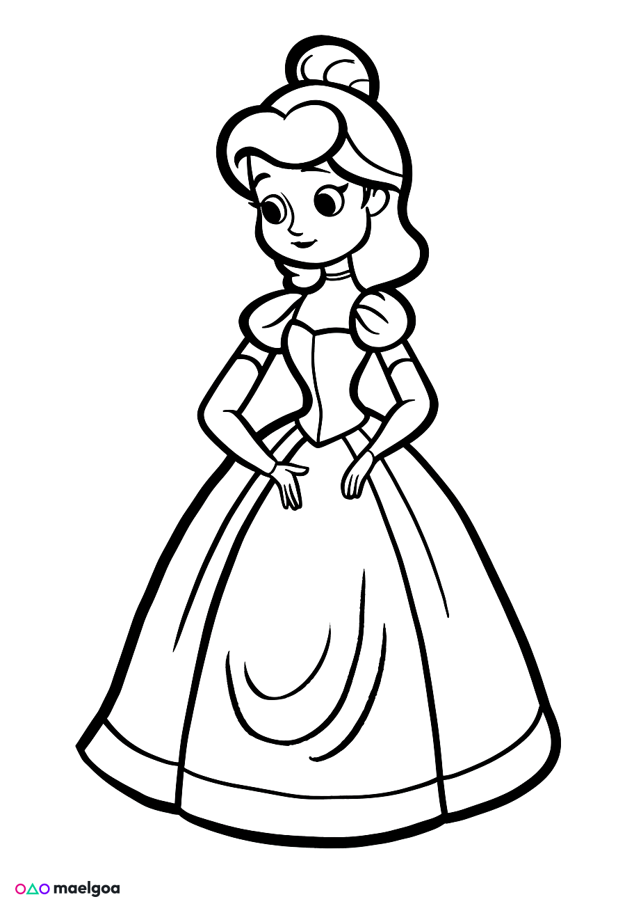 Image gratuite Coloriage Cendrillon 5