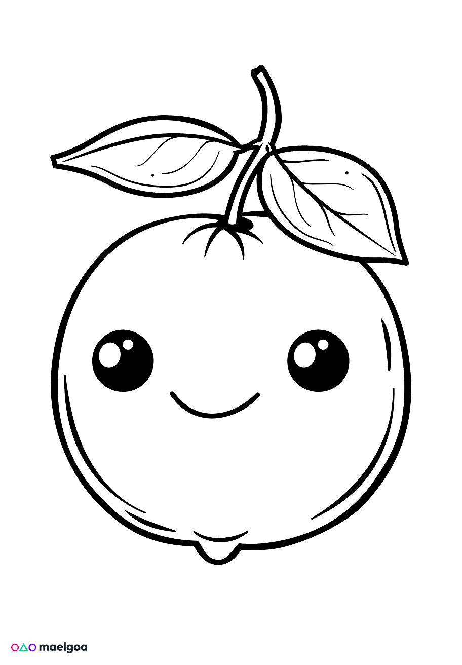 Image gratuite Coloriage citron 2