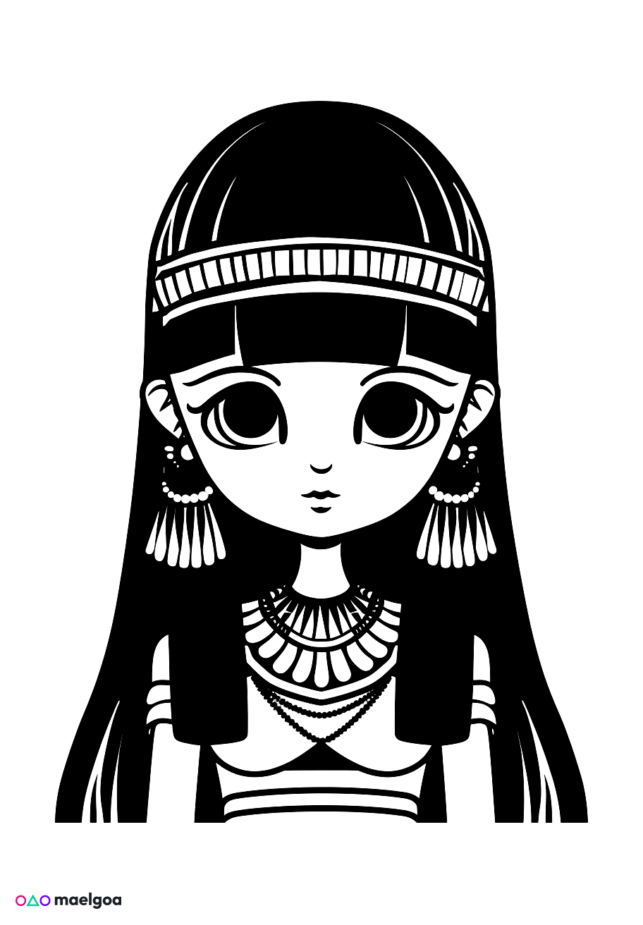 Image gratuite Coloriage Cléopâtre 1