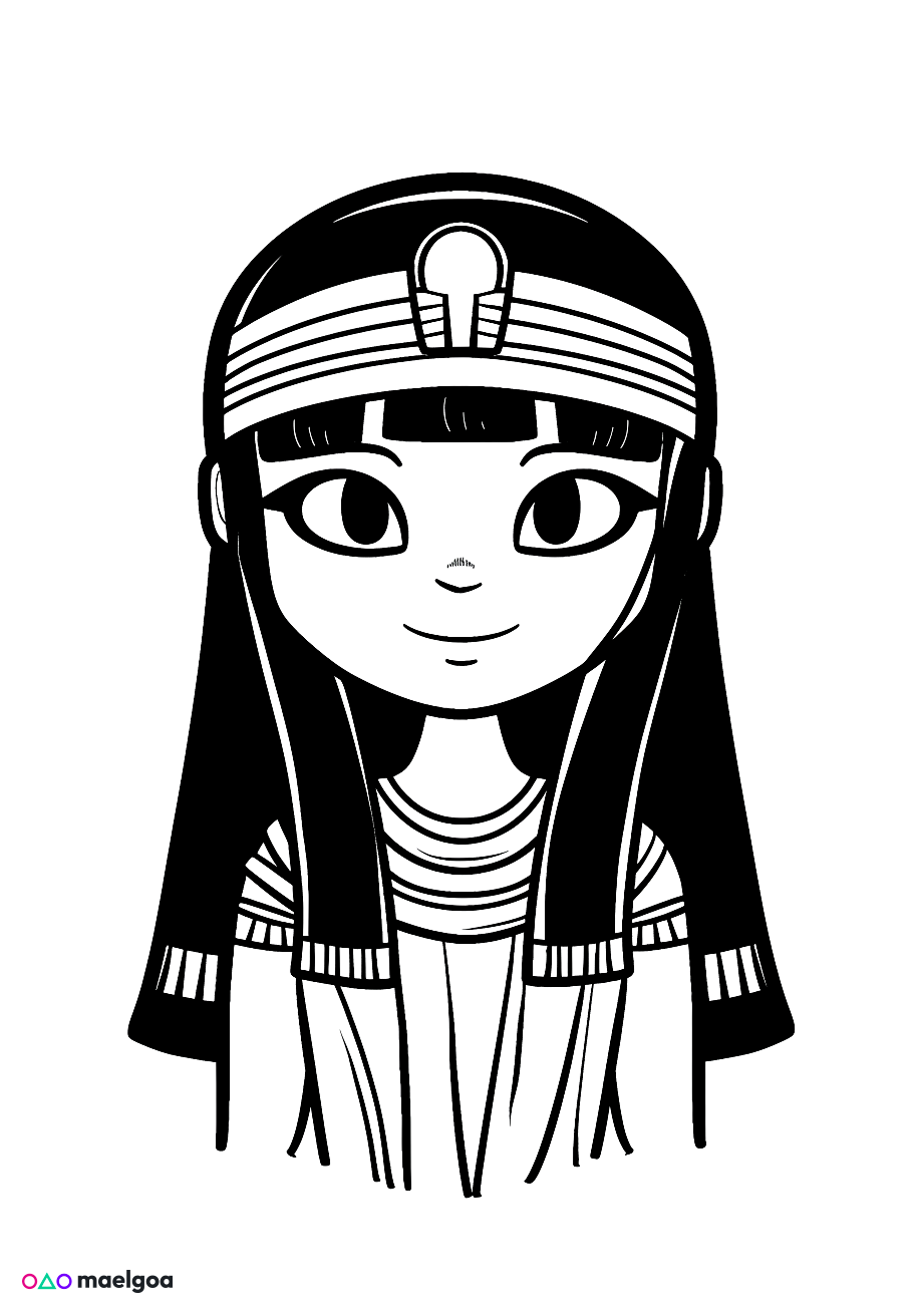 Image gratuite Coloriage Cléopâtre 2