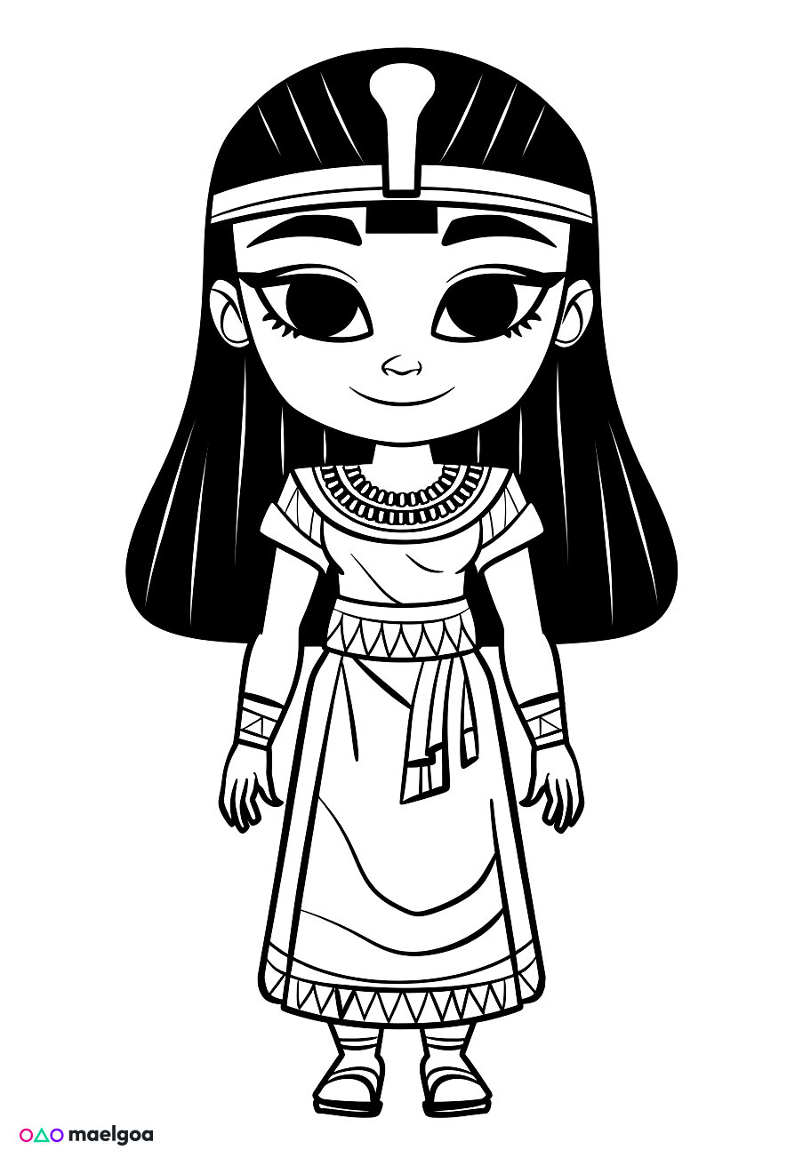 Image gratuite Coloriage Cléopâtre 3