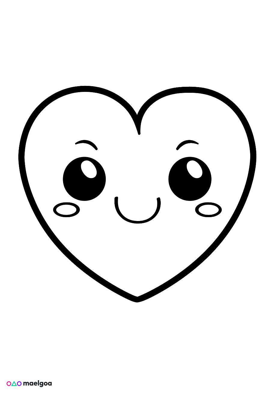 Image gratuite Coloriage cœur 5