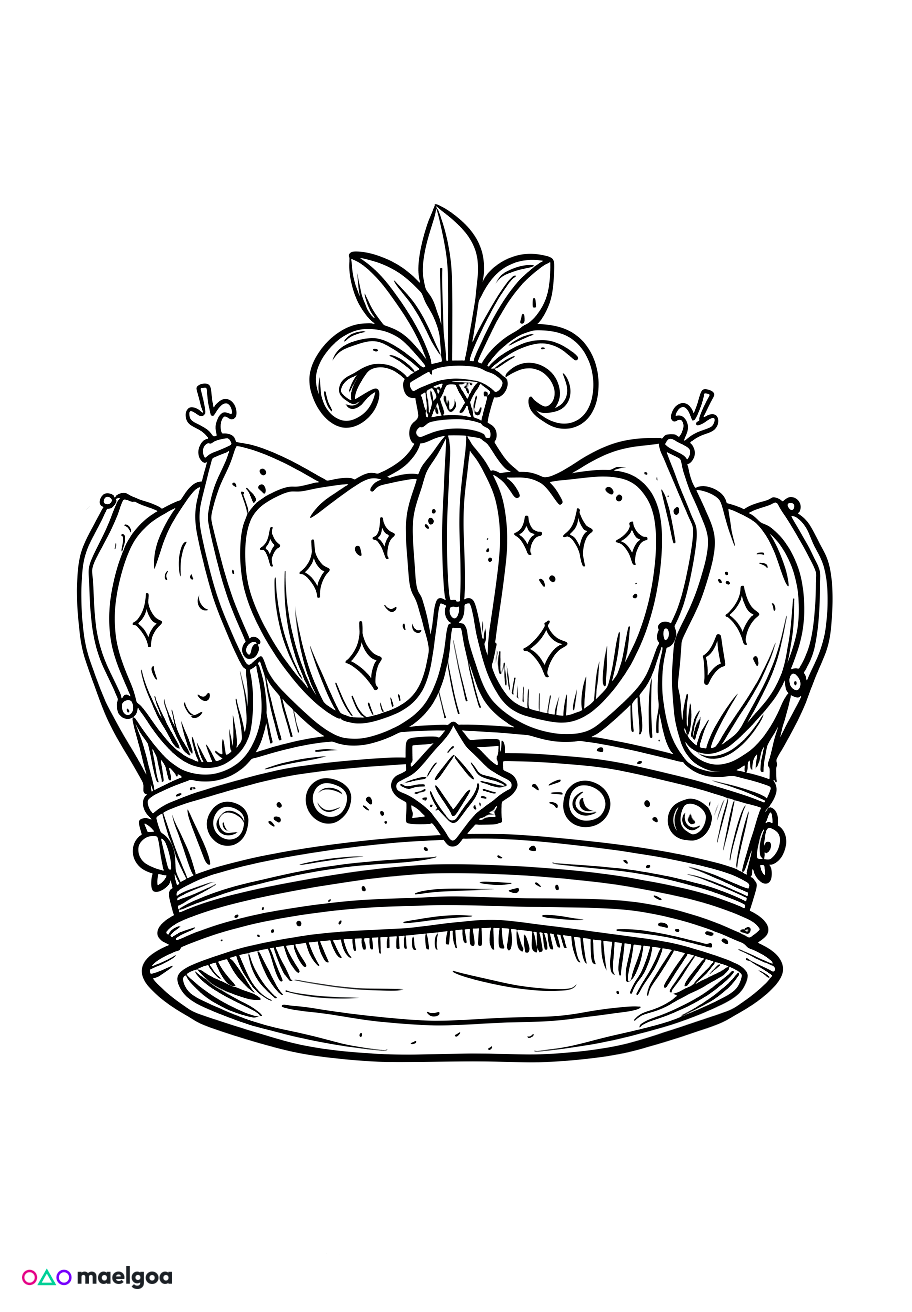 Image gratuite Coloriage couronne 3