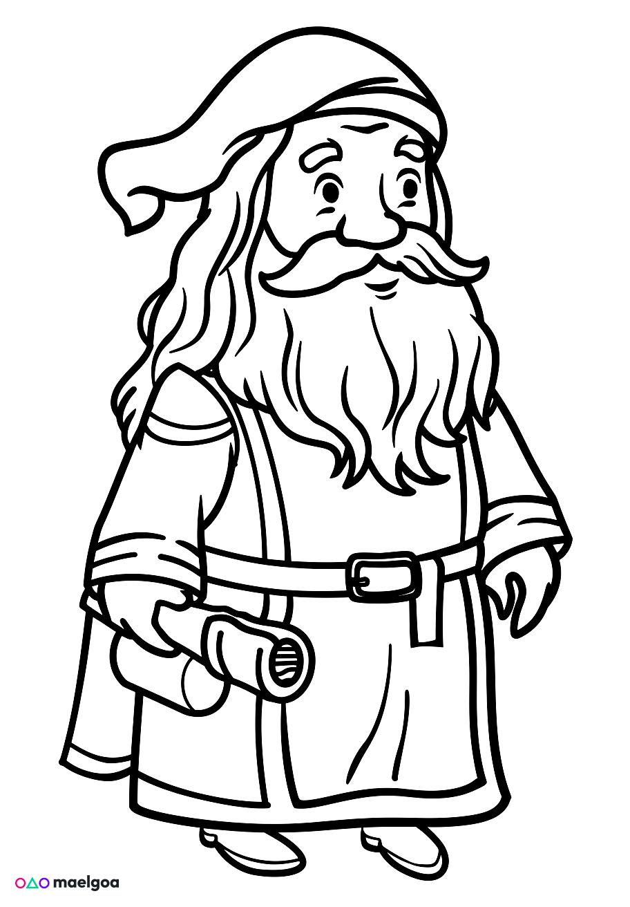 Image gratuite Coloriage de Léonard de Vinci 4