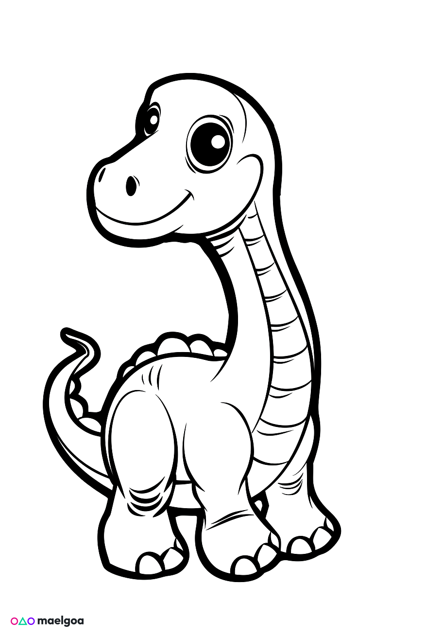 Image gratuite Coloriage dinosaure 4