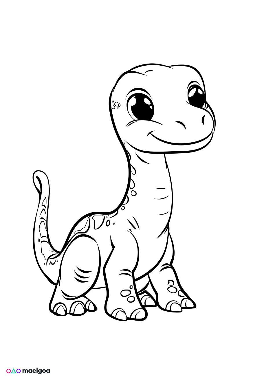 Image gratuite Coloriage dinosaure 5