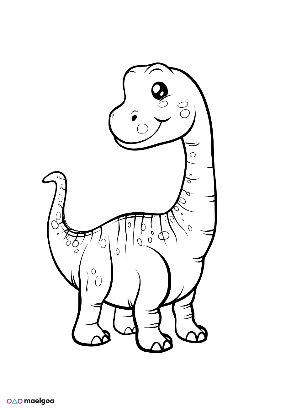 Image gratuite Coloriage dinosaure 6