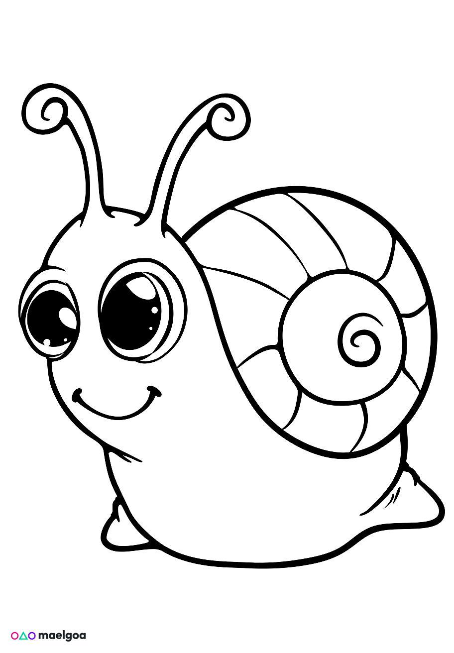 Image gratuite Coloriage escargot 2