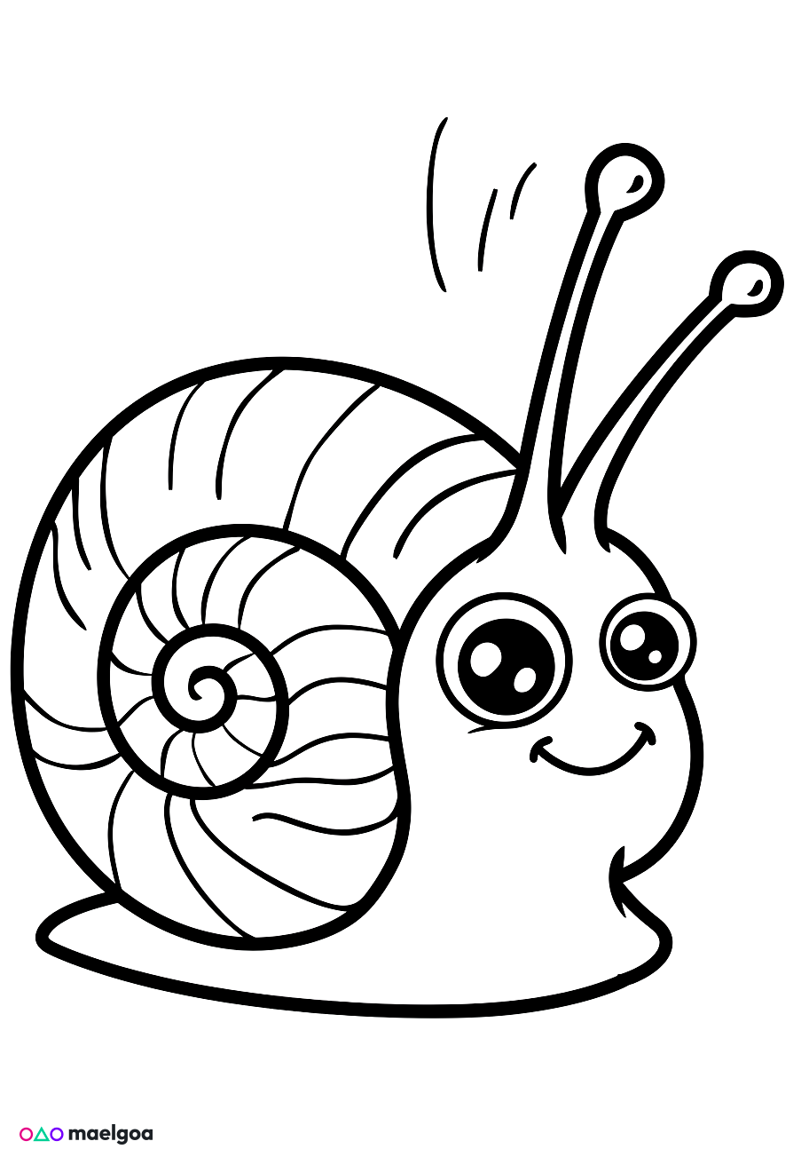 Image gratuite Coloriage escargot 3