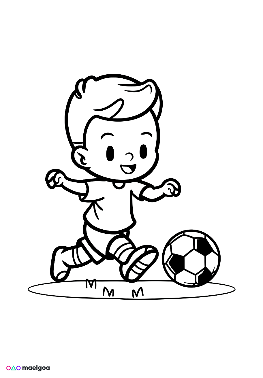 Image gratuite Coloriage football 2