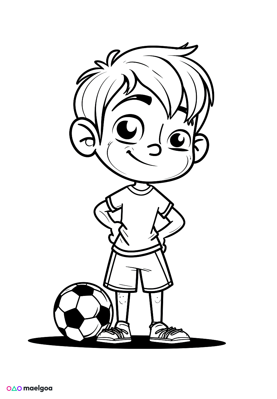 Image gratuite Coloriage football 3